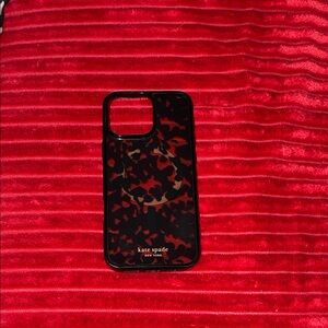Kate Spade Black Patterned iPhone 16 Pro Max Phone Case
